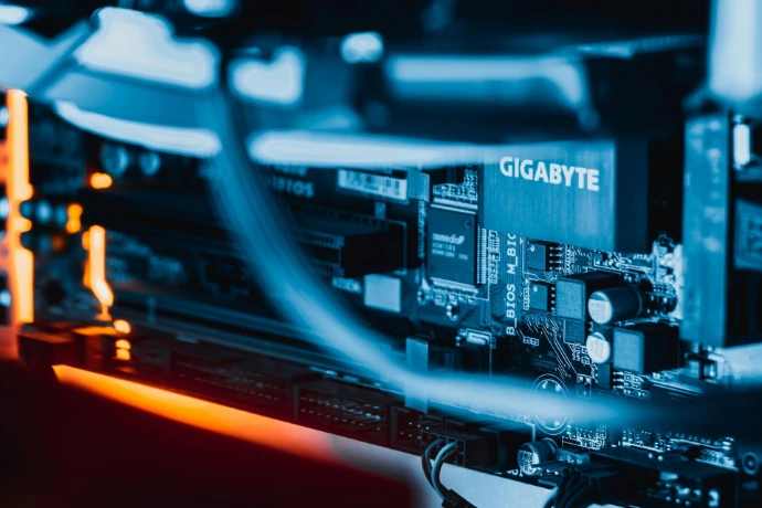 picture of a mainboard